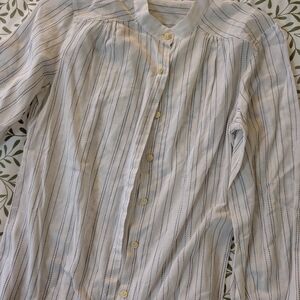Striped Button-Up Shirt